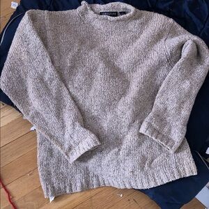 Cozy Beige Knit Sweater